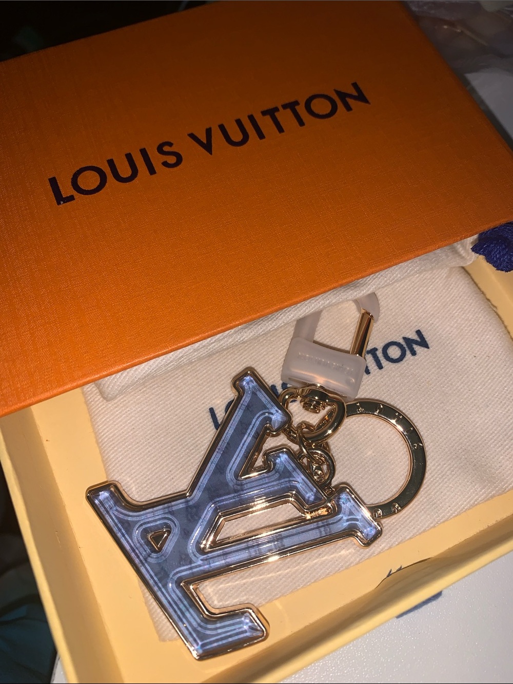 Monogram purse/bag Charm Keychain